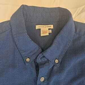 Carbon 2 Cobalt Pointillism Shirt Men's Large